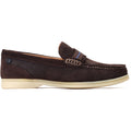 Base London Drum Scarpe Da Uomo In Pelle Marrone Bruciata