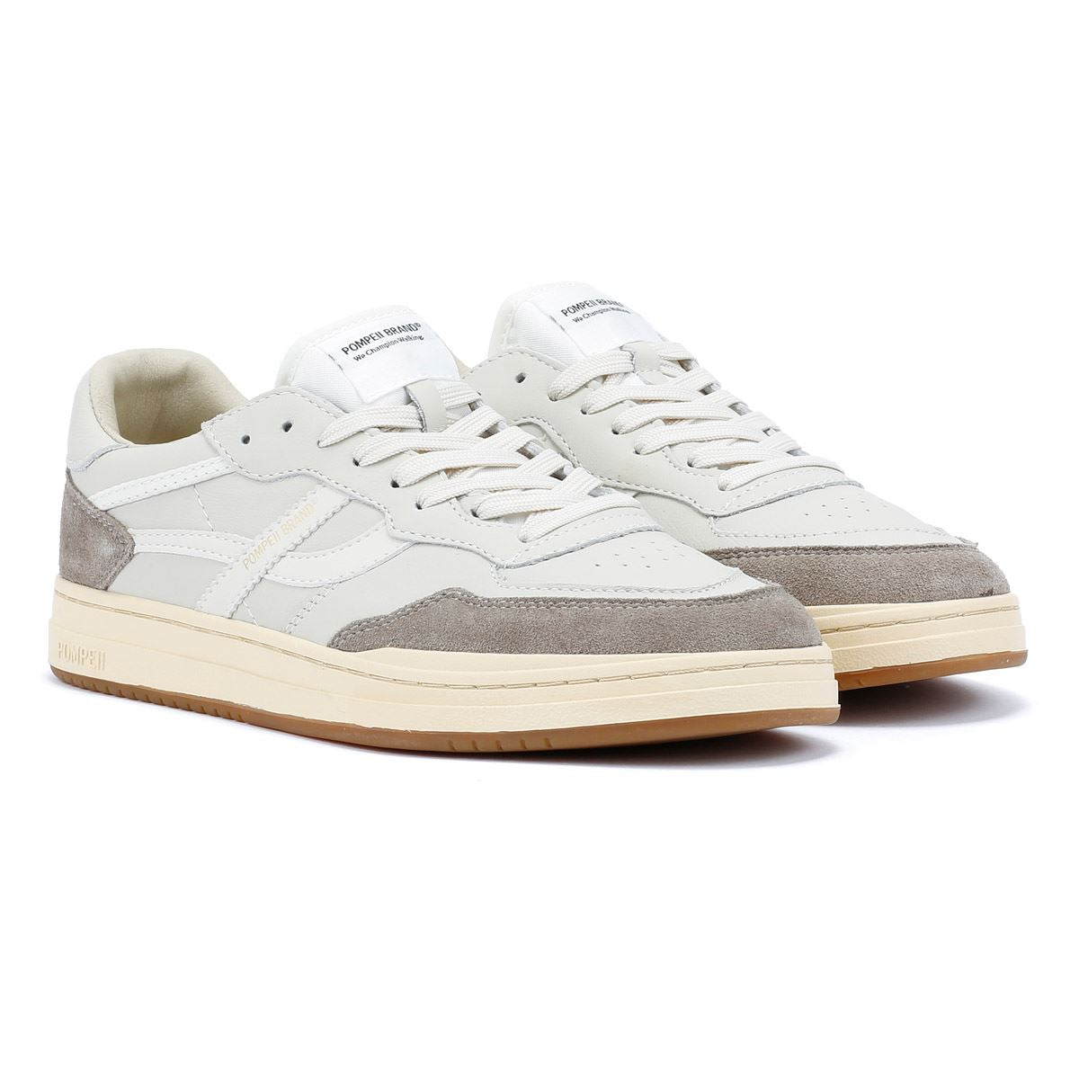 Pompeii Elan Sneakers Bianche In Pelle Da Uomo