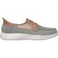 Skechers On-the-GO Flex Palmilla Scarpe Da Barca In Tela/Ecopelle Verde Per Donna