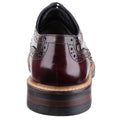 Base London Woburn Scarpe Brogue Da Uomo In Pelle Bordò