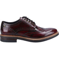 Base London Woburn Scarpe Brogue Da Uomo In Pelle Bordò