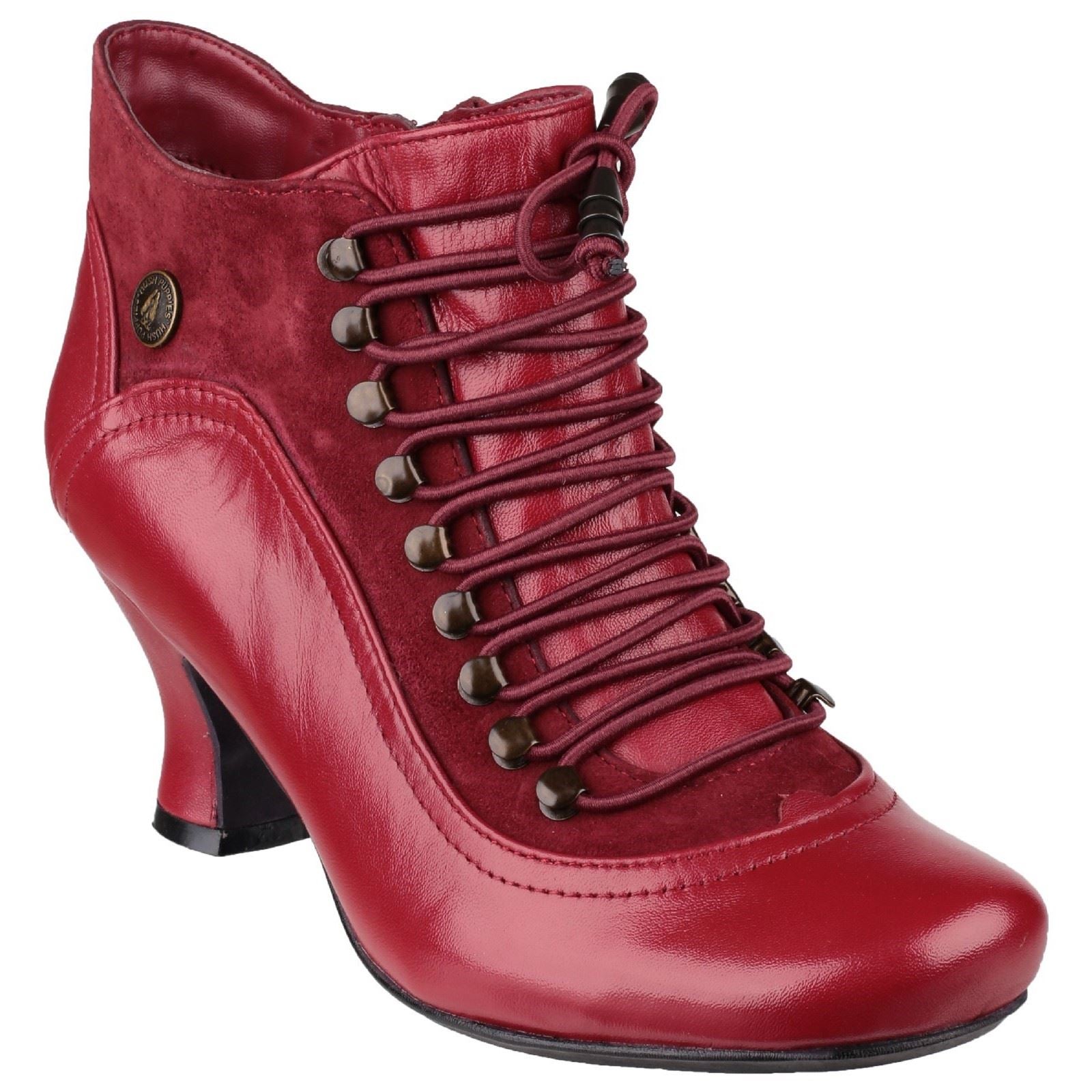Hush Puppies Vivianna Stivali Rossi Da Donna In Pelle