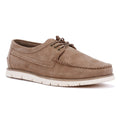 Ben Sherman Soho Scarpe Stringate Grigie Da Uomo In Camoscio