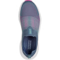 Skechers GO WALK Max Walker Sally Sneakers Da Donna In Tessuto Carbone/Viola