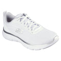 Skechers Flex Appeal 5.0 Uptake Calzature Da Ginnastica Bianche/Argento Da Donna