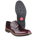 Base London Woburn Scarpe Brogue Da Uomo In Pelle Bordò