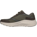 Skechers Arch Fit 2.0 The Keep Sneakers Da Uomo In Pelle Color Oliva