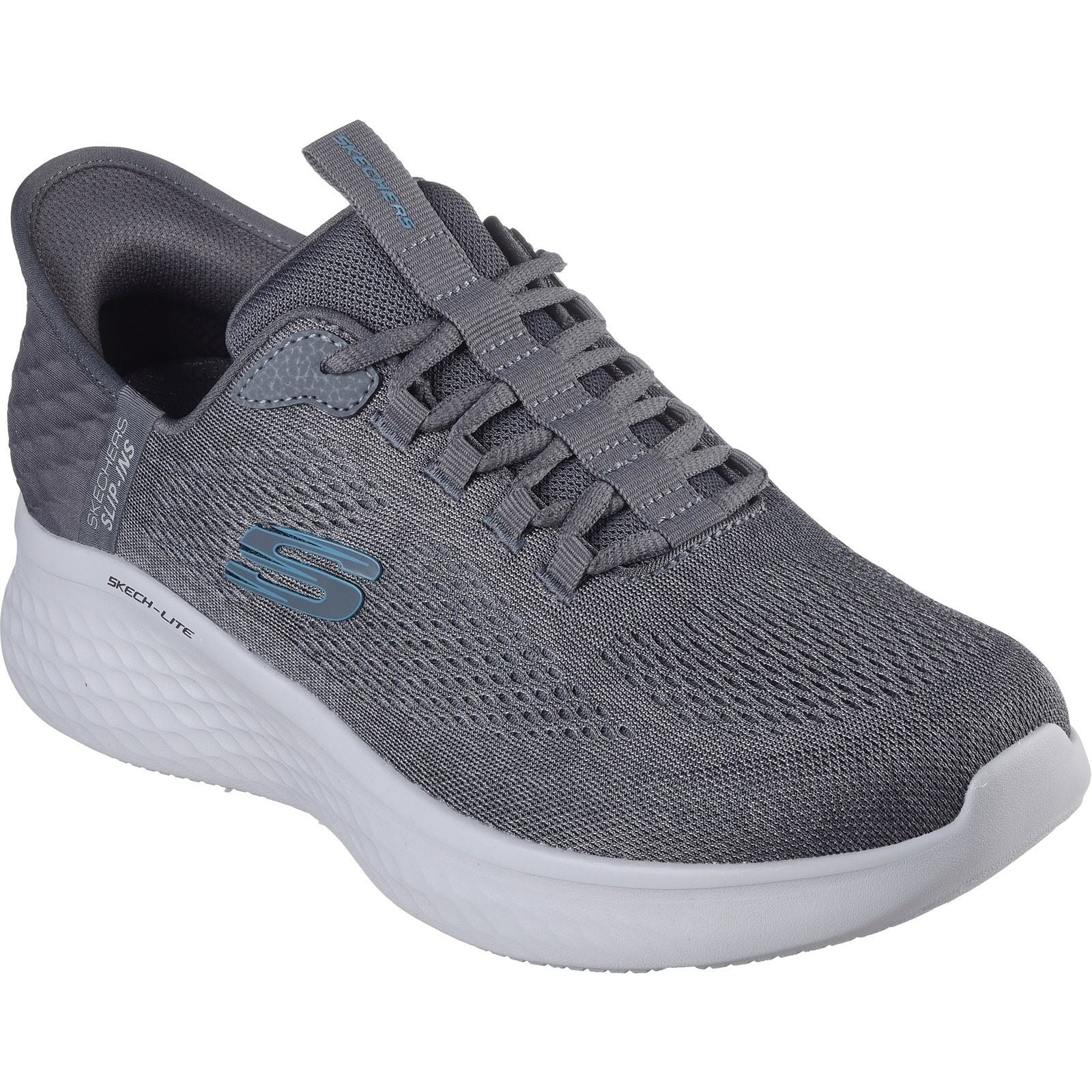 Skechers Skech-Lite Pro Primebase Sneakers Da Uomo In Tessuto Grigio/Blu