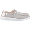 HEYDUDE Wendy Metallic Sparkle Mocassini Da Donna Color Oro Rosa In Sintetico