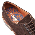 Base London Hatfield Scarpe Stringate In Pelle Marrone Scuro Da Uomo