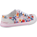 Rocket Dog Jazzin Malden Floral Sneakers Da Donna In Cotone Bianco/Multicolore