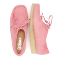 Clarks Originals Wallabee Scarpe Rosa In Camoscio Da Donna