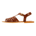 Tower London Hurache Sandali Da Donna In Pelle Marrone
