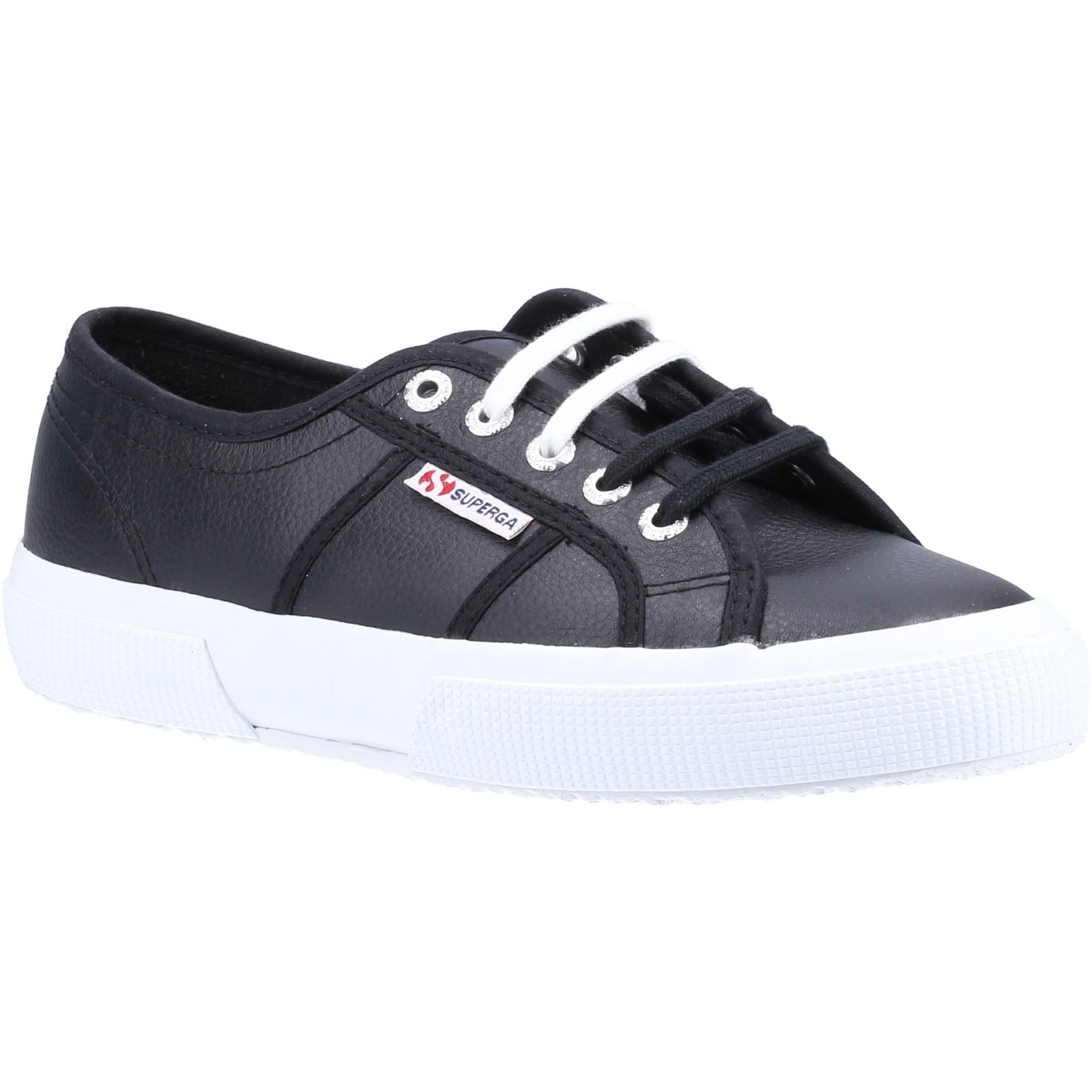 Superga 2750 Sneakers Da Uomo In Pelle Nera/Bianca