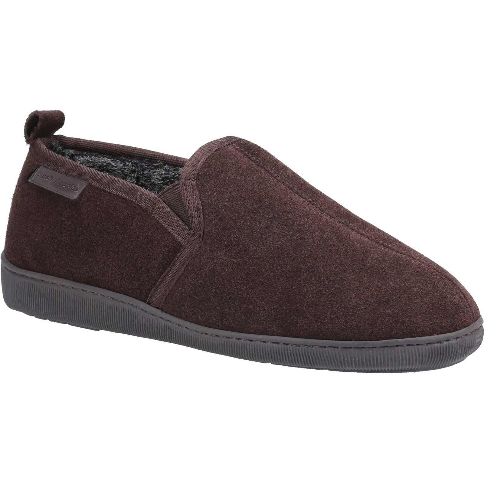 Hush Puppies Arnold Pantofole Marroni Da Uomo In Camoscio