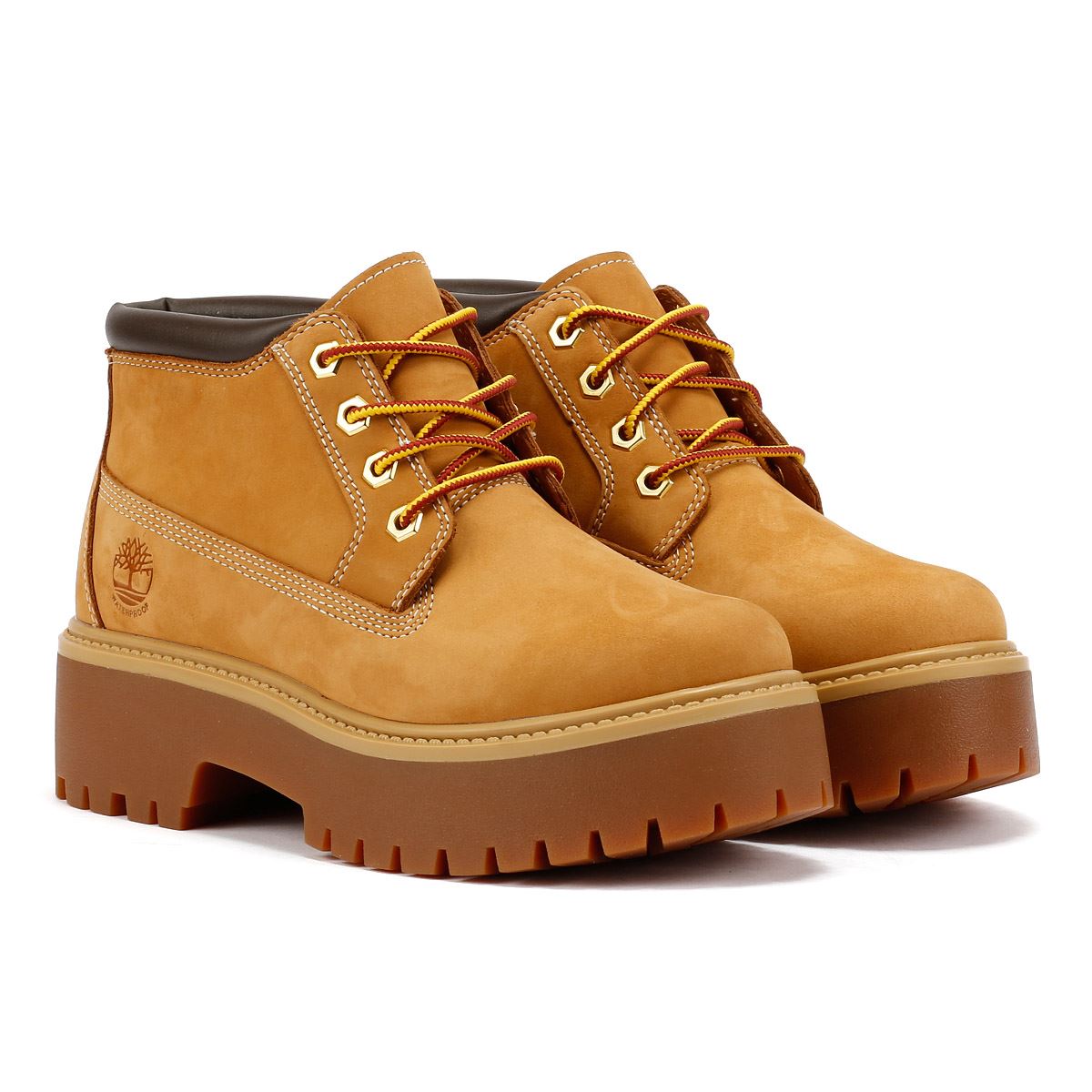 Timberland Stone Street Nellie Stivali Da Donna In Pelle Gialla