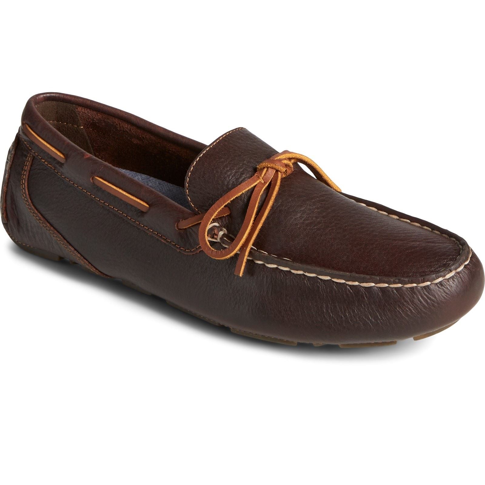 Sperry Driver 1 Eye Scarpe Da Uomo In Pelle Color Amaretto