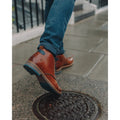 Hush Puppies Jonas Chukka Stivali Da Uomo In Pelle Color Tan