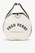 Fred Perry Classic Barrel Borsa A Tracolla In Poliestere Nero/Ecru