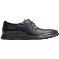 Base London Wing Scarpe Oxford Nere In Pelle Da Uomo
