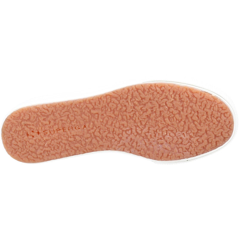 Superga 2708 HI Top Stivali Da Donna In Cotone Grigio Colomba/Bianco Avorio