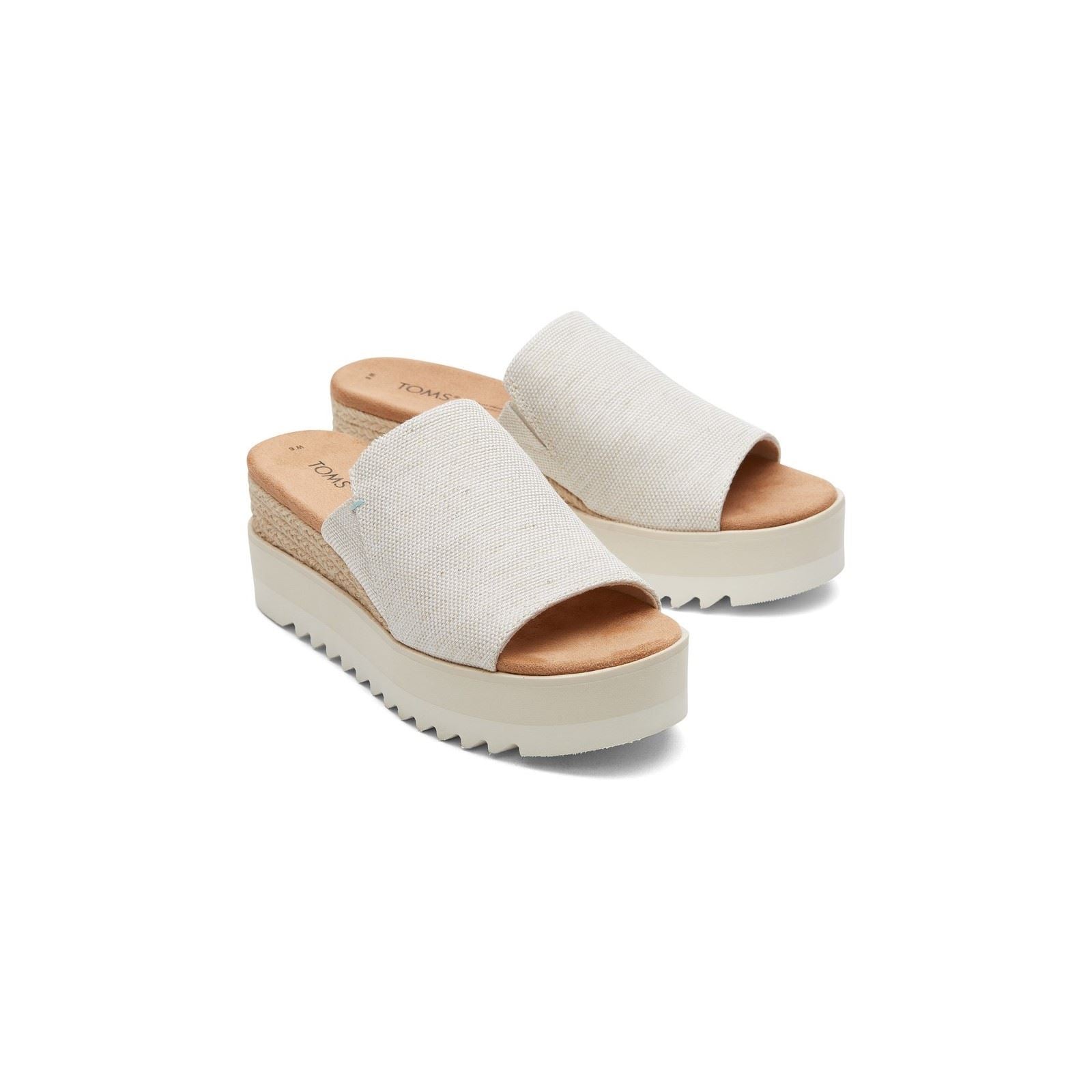TOMS Diana Mule Zeppe Naturali Da Donna