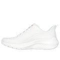 Skechers Bobs Squad Waves Still Wading Sneakers Bianche Da Donna In Tessuto