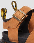 Dr. Martens Blaire Tumbled Nubuck Sandali Marroni In Nabuk Per Donna