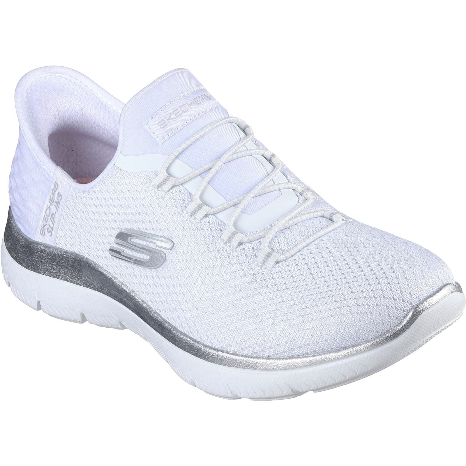 Skechers Summits Diamond Dream Calzature Da Ginnastica Bianche/Argento Da Donna