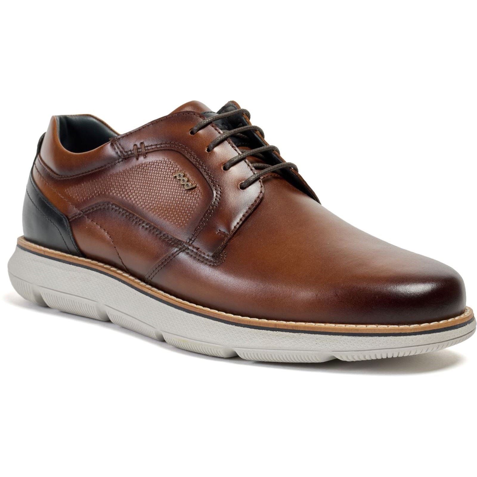 Pod Finch Scarpe Stringate Da Uomo In Pelle Color Cognac
