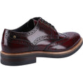 Base London Woburn Scarpe Brogue Da Uomo In Pelle Bordò