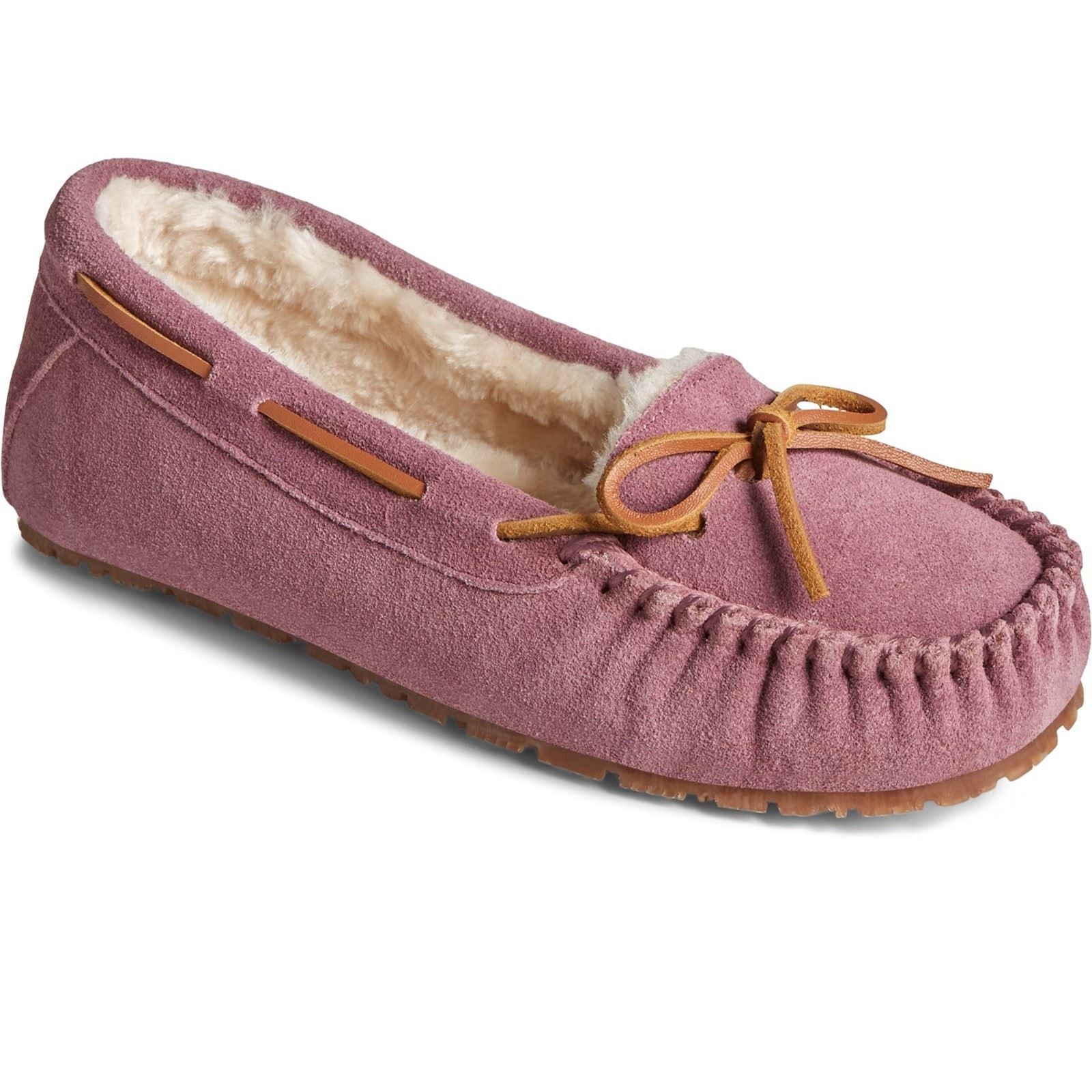 Sperry Reina Pantofole Da Donna Color Malva In Camoscio
