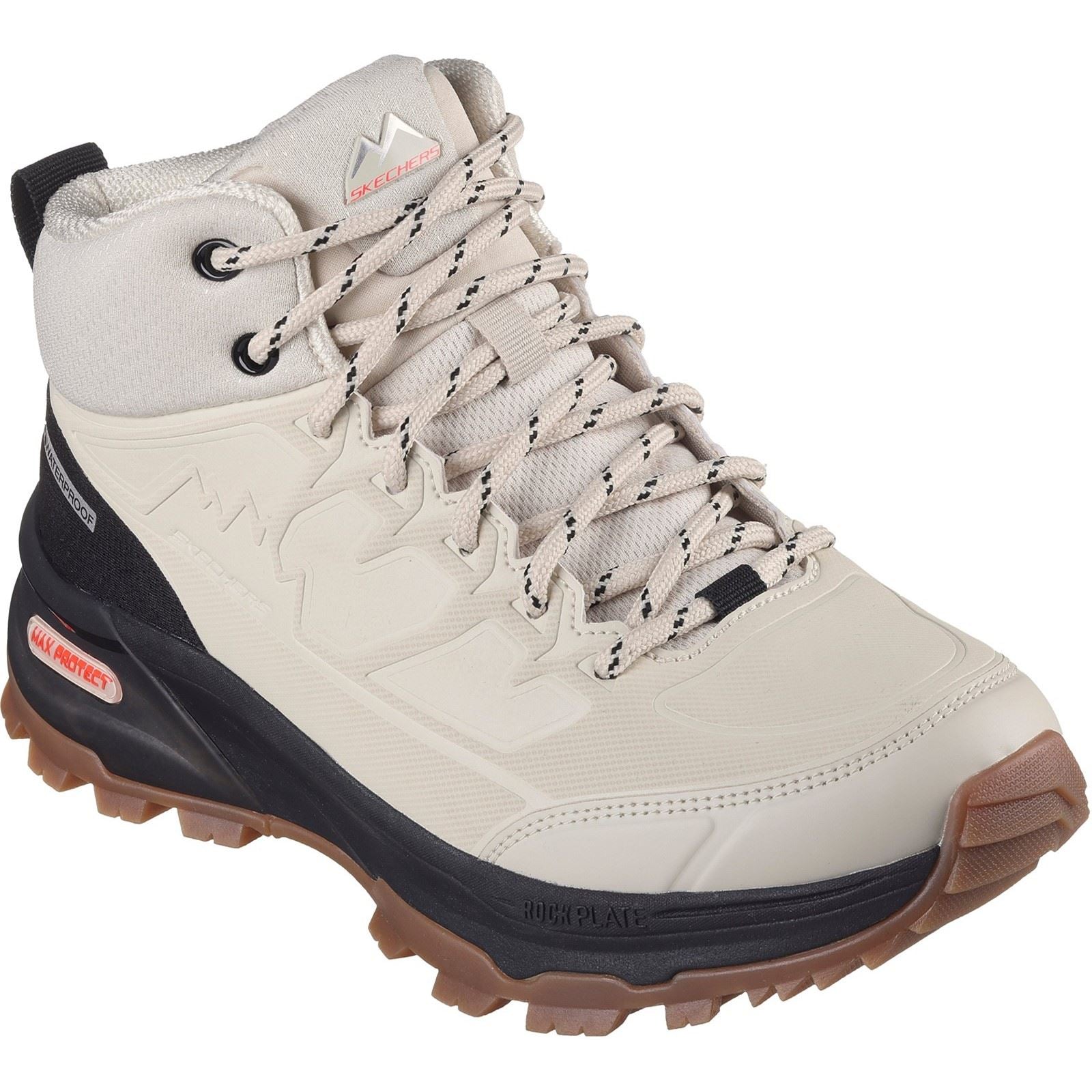 Skechers Max Protect Legacy Weekend Getaway Scarponi Sintetici Da Trekking Da Donna, Colore Naturale/Nero