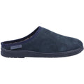 Hush Puppies Ashton Pantofole Uomo In Camoscio Blu Scuro.