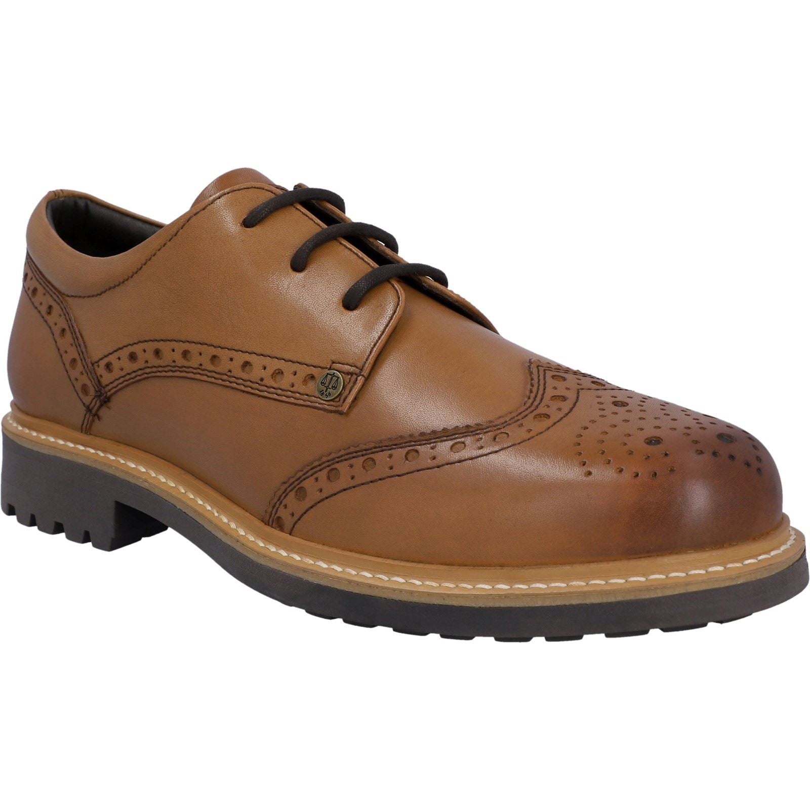 Hunter Cawdor Scarpe Brogue In Pelle Marrone Da Uomo