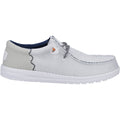 HEYDUDE Wally Funk Open Mesh Scarpe Da Barca Bianche Da Uomo