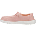 HEYDUDE Wendy Canvas Mocassini Rosa Da Donna Al 100% In Cotone