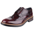 Base London Woburn Scarpe Brogue Da Uomo In Pelle Bordò
