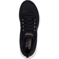 Skechers Skech-Air Meta Neutral Air Sneakers Da Donna In Poliestere Nero/Oro Rosa