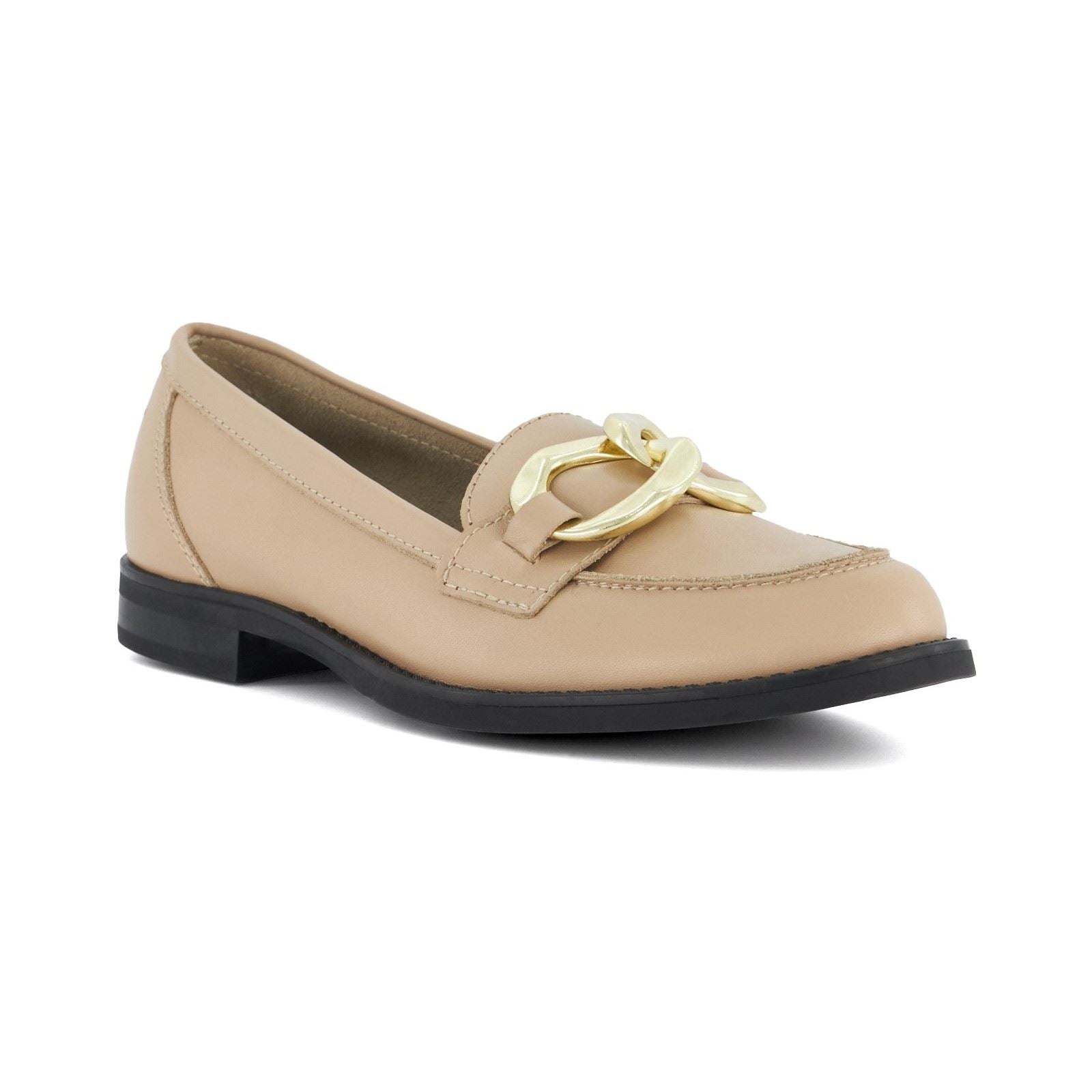 Dune Goddess Mocassini Da Donna In Pelle Color Cammello