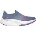 Skechers GO WALK Max Walker Sally Sneakers Da Donna In Tessuto Carbone/Viola