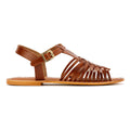 Tower London Hurache Sandali Da Donna In Pelle Marrone