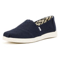 TOMS Alpargata Plus Heritage Scarpe Da Donna In Tela Blu Con Zeppa.