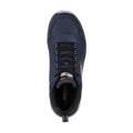 Skechers Track Knockhill Sneakers Da Uomo In Pelle Blu/Arancione