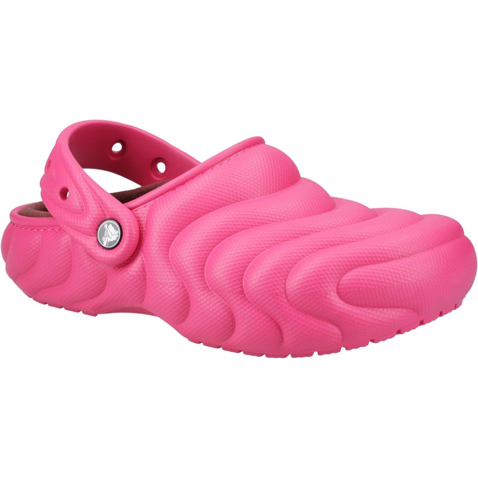Crocs Classic Lined Overpuff Ciabatte Termoplastiche Da Donna Di Colore Dragon Fruit.