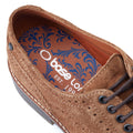 Base London Hatfield Scarpe Stringate In Pelle Color Zenzero Da Uomo