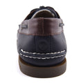 Sperry Authentic Original 2 Eye Scarpe Da Barca In Pelle Da Uomo Color Navy/Bianco/Marrone.