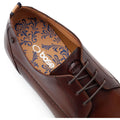 Base London Gambino Excel Scarpe Stringate In Pelle Marrone Bruciata Da Uomo