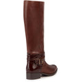 Geox D Felicity Stivali Da Donna Marroni In Pelle