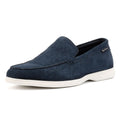 Ben Sherman Amarillo Scarpe Da Uomo Mocassino Blu In Camoscio